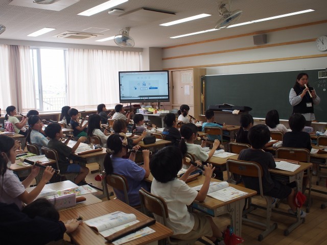 音楽の授業の様子