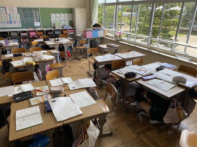シェイクアウトの様子