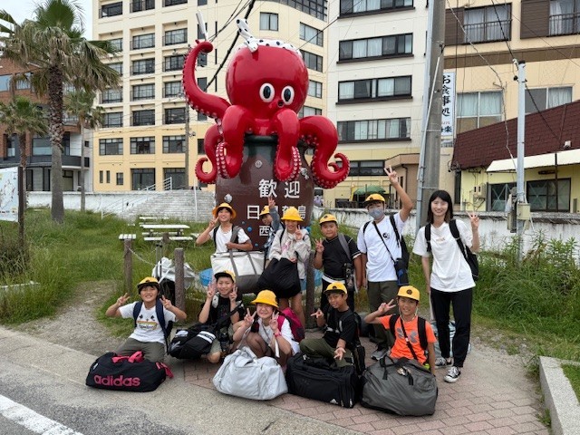 日間賀島到着
