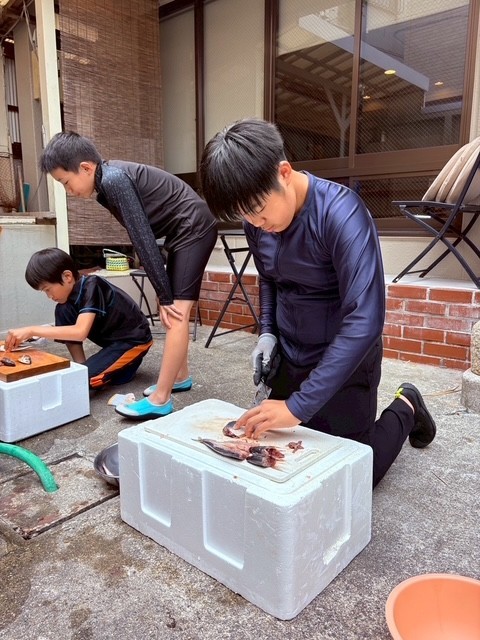 あじの開きづくり（2）